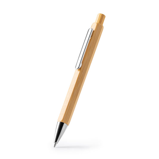 Stamina ALISTER Bamboo ball pen in beige - promotional merchandise printed with your company logo