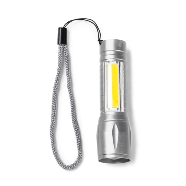 Stamina NUMAN Aluminium torch in silver - promotional merchandise printed with your company logo