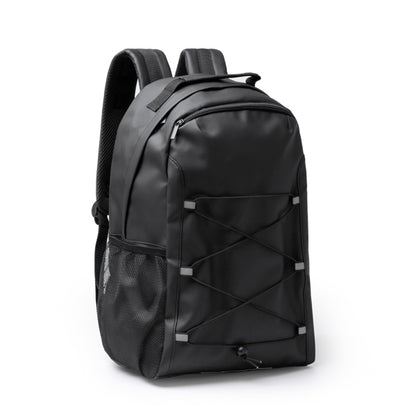KANSAS - Backpack made of PU leather with reflective details