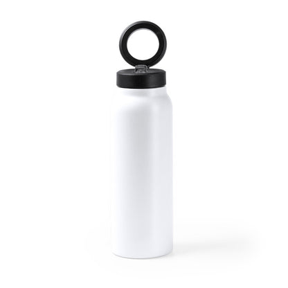 Stamina HEYDUD Recycled stainless steel thermal bottle in white - promotional merchandise printed with your company logo