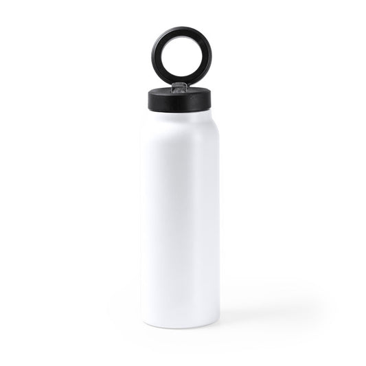 Stamina HEYDUD Recycled stainless steel thermal bottle in white - promotional merchandise printed with your company logo