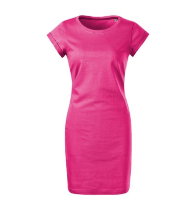 MALFINI FREEDOM Women's dress in magenta - promotional clothing printed with your company logo