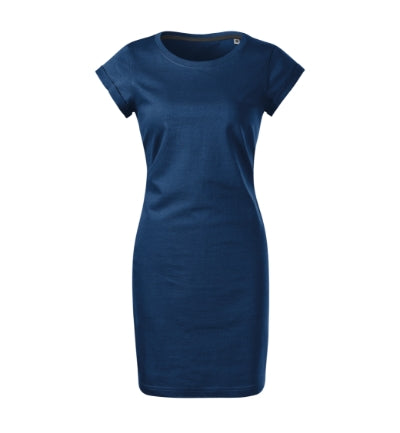 MALFINI FREEDOM Women's dress in midnight blue - promotional clothing printed with your company logo