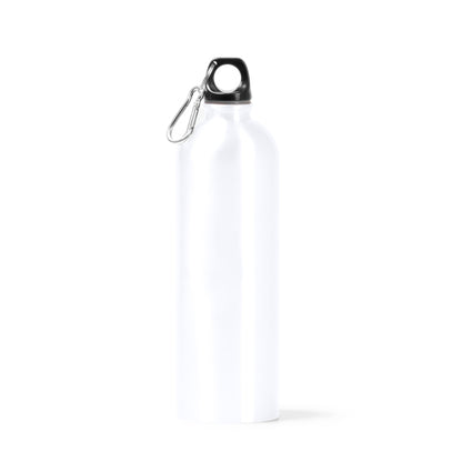 Stamina TOMAK Recycled stainless steel bottle 750 ml in white - promotional merchandise printed with your company logo