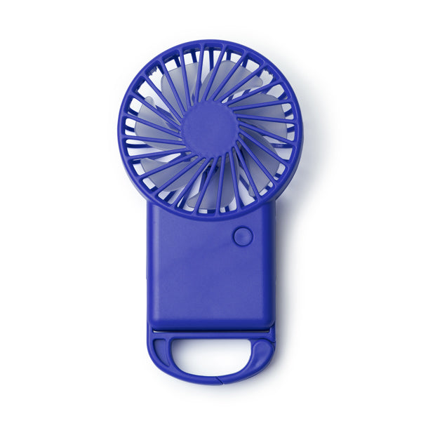 Stamina GIZA Recycled ABS hand fan in royal blue - promotional merchandise printed with your company logo