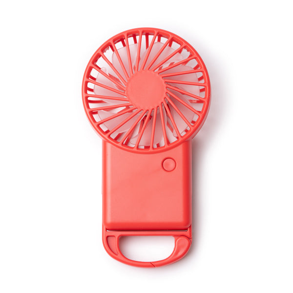 Stamina GIZA Recycled ABS hand fan in red - promotional merchandise printed with your company logo