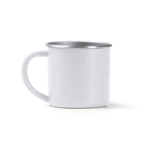 Stamina DUNAS Recycled stainless steel mug 350 ml in white - promotional merchandise printed with your company logo