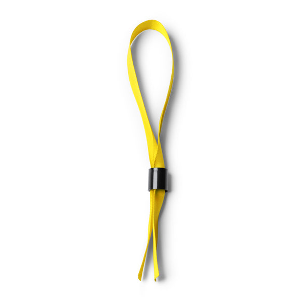 Stamina RAVE Adjustable polyester bracelet in yellow - promotional merchandise printed with your company logo