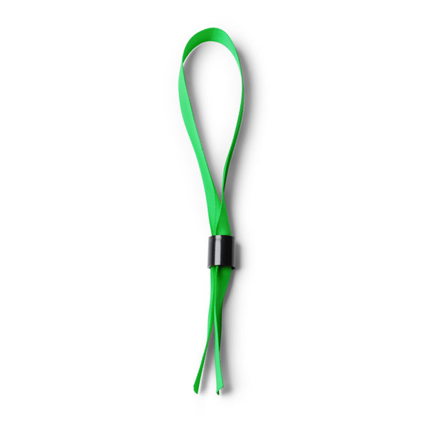 Stamina RAVE Adjustable polyester bracelet in fern green - promotional merchandise printed with your company logo