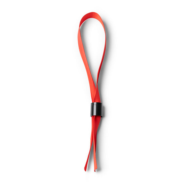 Stamina RAVE Adjustable polyester bracelet in red - promotional merchandise printed with your company logo