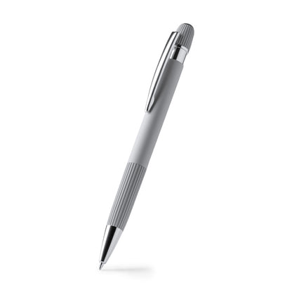 Stamina ENDRIK Recycled aluminium ball pen in white - promotional merchandise printed with your company logo