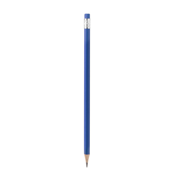 Stamina TRALEM Round wooden pencil in royal blue - promotional merchandise printed with your company logo