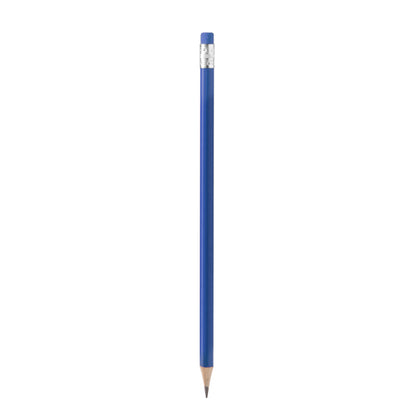 Stamina TRALEM Round wooden pencil in royal blue - promotional merchandise printed with your company logo