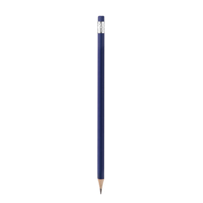 Stamina TRALEM Round wooden pencil in navy blue - promotional merchandise printed with your company logo
