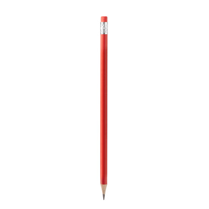 Stamina TRALEM Round wooden pencil in red - promotional merchandise printed with your company logo