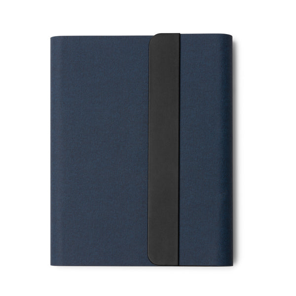 Stamina SABIX RPET multifunction folder A5 in navy blue - promotional merchandise printed with your company logo