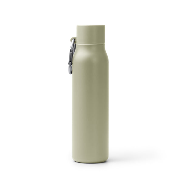 Stamina CUBEL Recycled stainless steel thermal bottle in beige - promotional merchandise printed with your company logo