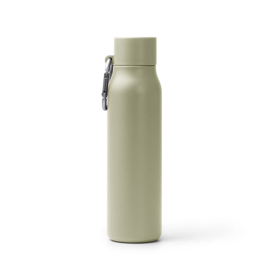 Stamina CUBEL Recycled stainless steel thermal bottle in beige - promotional merchandise printed with your company logo