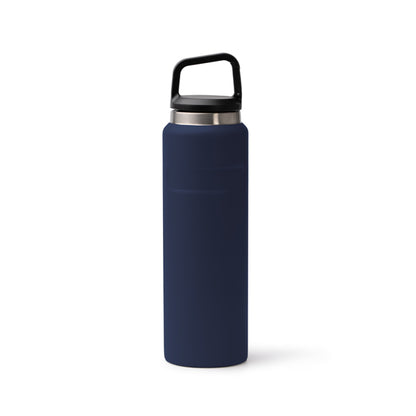 Stamina BOIX Recycled stainless steel thermal bottle in navy blue - promotional merchandise printed with your company logo