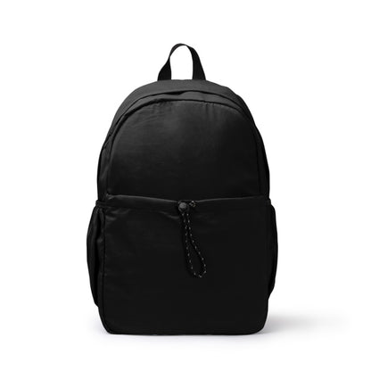 Stamina LUGO Soft nylon backpack in black - promotional merchandise printed with your company logo