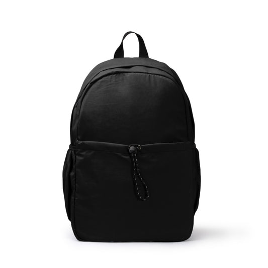 Stamina LUGO Soft nylon backpack in black - promotional merchandise printed with your company logo