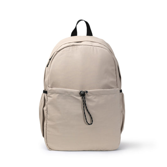 Stamina LUGO Soft nylon backpack in beige - promotional merchandise printed with your company logo