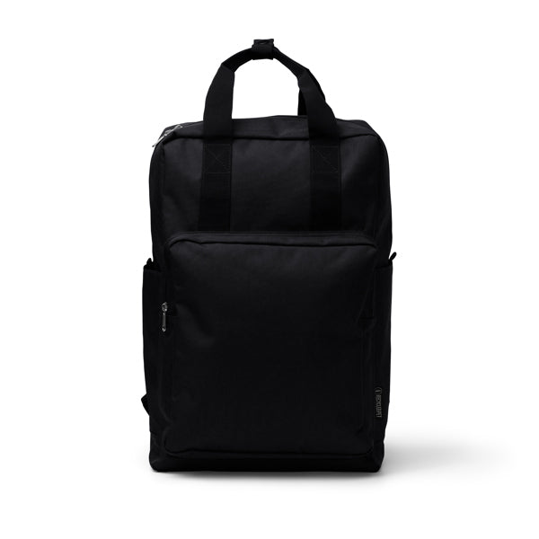 Stamina LEVIX RPET backpack in black - promotional merchandise printed with your company logo