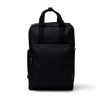 Stamina LEVIX RPET backpack in black - promotional merchandise printed with your company logo