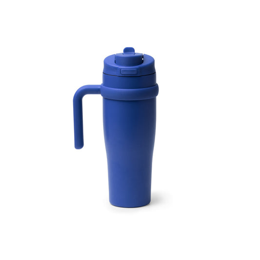 Stamina KALAM Recycled stainless steel thermal cup 900 ml in royal blue - promotional merchandise printed with your company