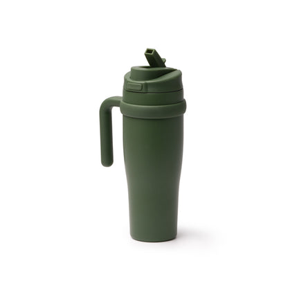 Stamina KALAM Recycled stainless steel thermal cup 900 ml in black - promotional merchandise printed with your company logo