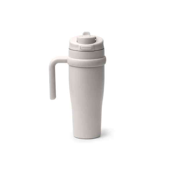 Stamina KALAM Recycled stainless steel thermal cup 900 ml in vintage white - promotional merchandise printed with your