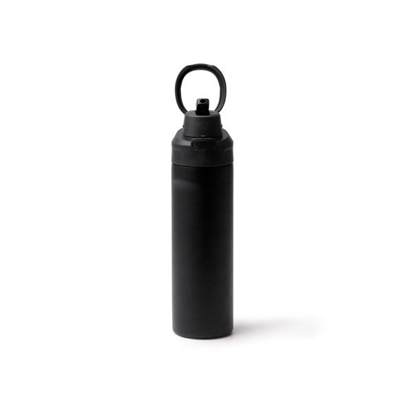 Stamina KELIS Recycled stainless steel thermal bottle in black - promotional merchandise printed with your company logo