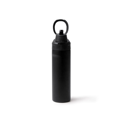 Stamina KELIS Recycled stainless steel thermal bottle in black - promotional merchandise printed with your company logo