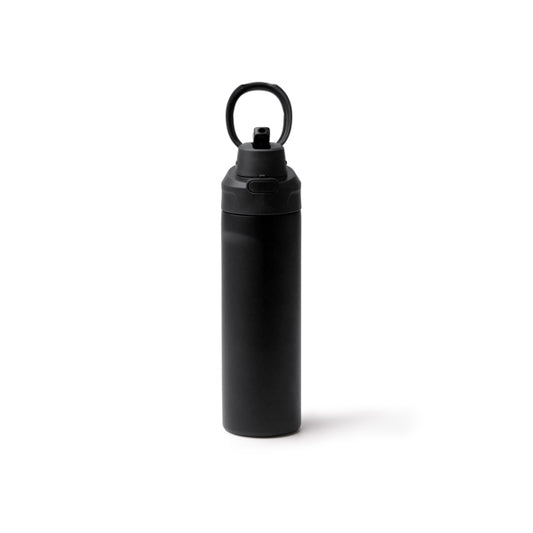 Stamina KELIS Recycled stainless steel thermal bottle in black - promotional merchandise printed with your company logo
