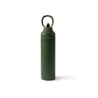 Stamina KELIS Recycled stainless steel thermal bottle in dark green - promotional merchandise printed with your company logo
