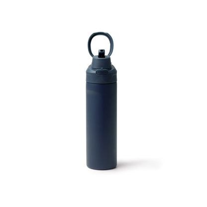 Stamina KELIS Recycled stainless steel thermal bottle in navy blue - promotional merchandise printed with your company logo