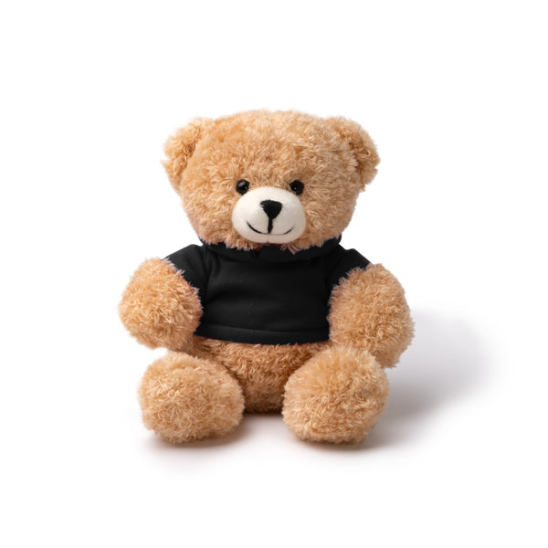 Stamina JAZZ Polyester plush teddy bear in black - promotional merchandise printed with your company logo