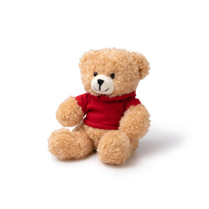 Stamina JAZZ Polyester plush teddy bear in white - promotional merchandise printed with your company logo