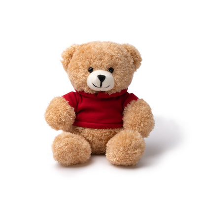 Stamina JAZZ Polyester plush teddy bear in red - promotional merchandise printed with your company logo