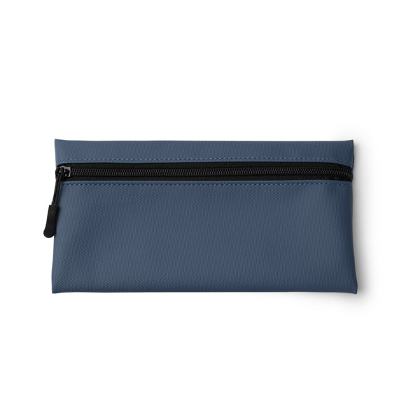 Stamina SELVAX PU pencil case in navy blue - promotional merchandise printed with your company logo