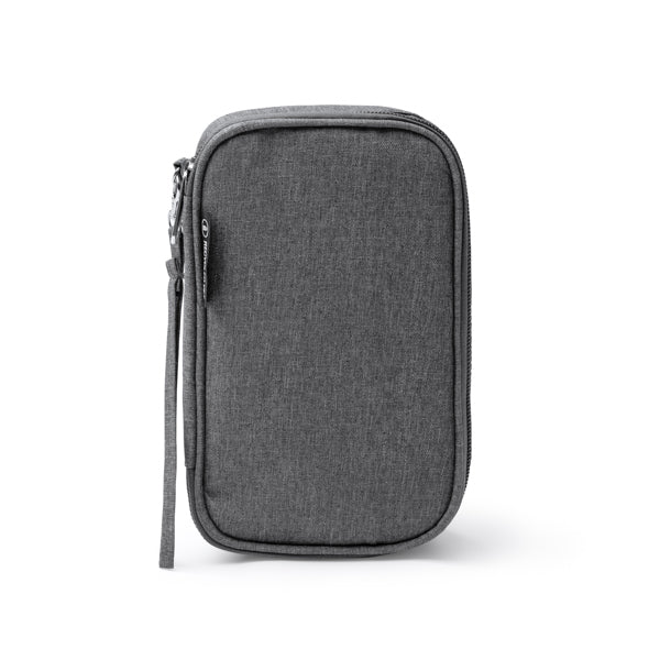 Stamina LOKY RPET travel organiser in heather grey - promotional merchandise printed with your company logo
