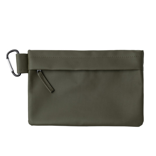 Stamina MADISON PU leather pencil case in dark green - promotional merchandise printed with your company logo