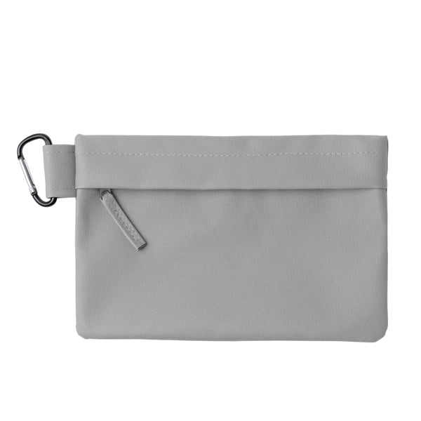 Stamina MADISON PU leather pencil case in grey - promotional merchandise printed with your company logo