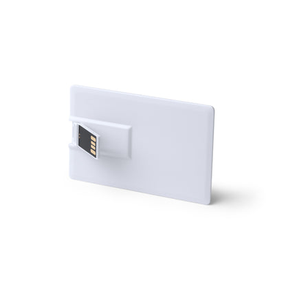 Stamina DATIS Plastic USB flash drive in white - promotional merchandise printed with your company logo