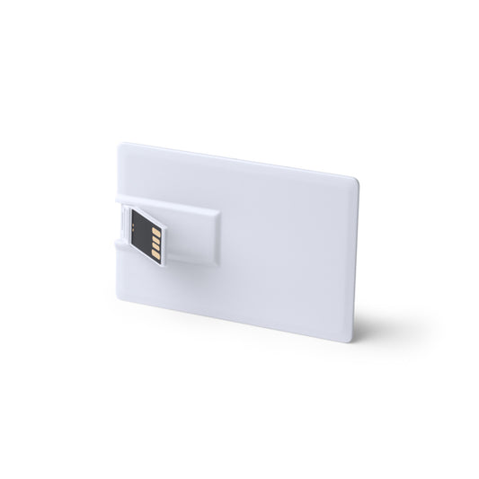 Stamina DATIS Plastic USB flash drive in white - promotional merchandise printed with your company logo