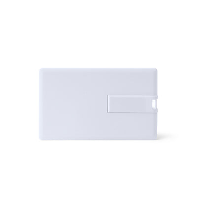 Stamina DATIS Plastic USB flash drive in white - promotional merchandise printed with your company logo