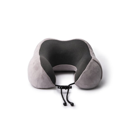 Stamina DESTIN Polyester travel pillow in grey - promotional merchandise printed with your company logo