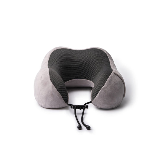 Stamina DESTIN Polyester travel pillow in grey - promotional merchandise printed with your company logo