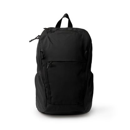 Stamina VERMONT 280D taslon nylon backpack in black - promotional merchandise printed with your company logo