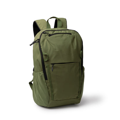 Stamina VERMONT 280D taslon nylon backpack in black - promotional merchandise printed with your company logo